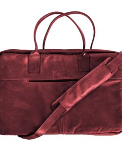 Genuine Leather Laptop Bag 11 - 14 " - Cherry