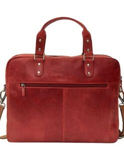 Genuine Leather Laptop Bag | 15" - 17" - Cherry