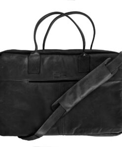 Genuine Leather Laptop Bag 15 - 17" - Onyx