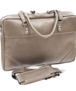Genuine Leather Laptop Bag - Oribi - Hazelnut 14" - M