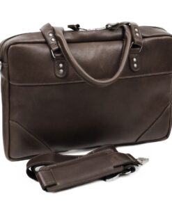 Genuine Leather Laptop Bag - Oribi - Saddle 14" - M
