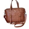 Genuine Leather Laptop Bag Rich Brown