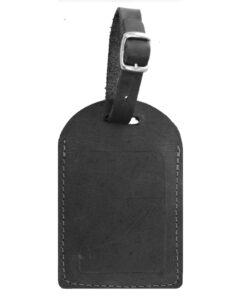 Genuine Leather Luggage Tag - Midnight