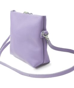 Genuine Leather Premium Crossbody or sling bag - Lilac Lavender