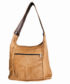 Genuine Leather Shoulder Bags/Handbag for Women - Gold Brown