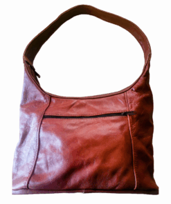 Genuine Leather Shoulder Bags/Handbag for Women - Red Brown