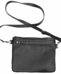 Genuine Leather Sling Bag - Midnight