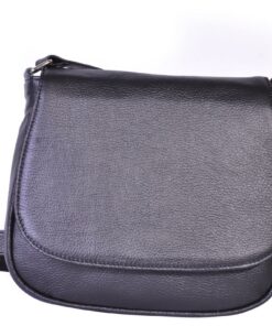 Genuine Leather Sling cross boddy bag for women - Black