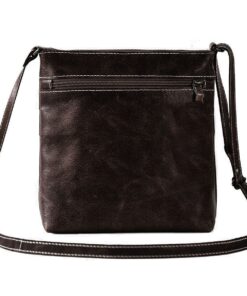 Genuine Leather Small Crossbody Bag - Midnight