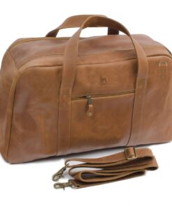 Genuine Leather Travel Bag - Oribi - Pecan