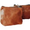 Genuine Leather Twin Coin Purses