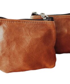 Genuine Leather Twin Coin Purses