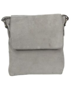 Genuine Leather Unisex Sling Bag Grey