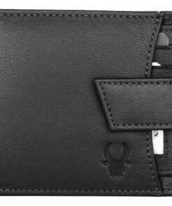 Genuine Leather Wallet with Secure Strap: RFID Protected