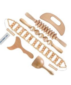 GET UNBOXED 6 Pieces Massage Tools Massage Rollers Wood Massage Sticks