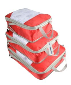 GET UNBOXED Compressible Travel Packing Cubes Luggage Bag Set - Pack of 3