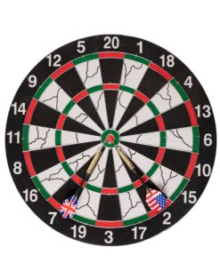 GetUp 36.5cm Flocked Dartboard And 6x18g Darts