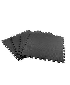 GetUp - 4 Piece EVA Gym Floor Mat - Set of 4 - Black