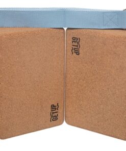 GetUp Natural Cork Yoga Block With Strap 3 In 1