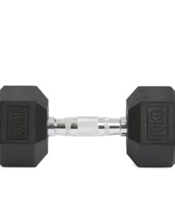 GetUp Rubber Hex Dumbbell 10KG
