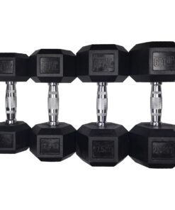 GetUp Rubber Hex Dumbbell - Various Weights - 17.5 kg
