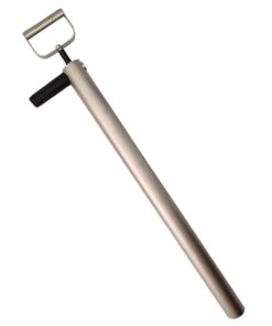 Ghost Shrimp Bait Pump Stainless Steel Deluxe Model & Extra Plug - Abes-Way - Silver