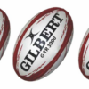Gilbert G-TR3000 Rugby Ball Size 5 - Red - 3 Pack