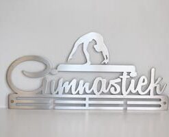 Gimnastiek Beam Medal Hanger - Stainless Steel