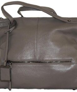 GIO-5037 Full Grain Genuine Leather Shoulder Bag - Grey