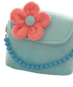 Girls Floral Decor HandBag - Blue
