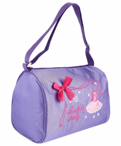 Girls Shoulder Bag Ballet Dance Travel Bag Kid Swim Backpack Sport Tote - Purple
