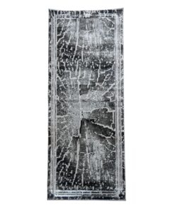 Glam & Decor Abstract Artistic Turkish Grey Runner/Rug - 200 x 80 cm