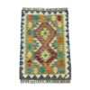 Glam & Decor Handmade Afghan Blue Choubi Kilim - 90 x 60 cm