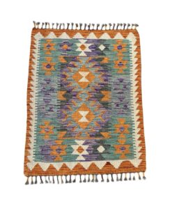 Glam & Decor Handmade Authentic Vintage Style Afghan Kilim - 90 x 60 cm