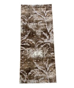 Glam & Decor Turkish Gold/Beige Abstract Design Runner Rug - 200 x 80 cm
