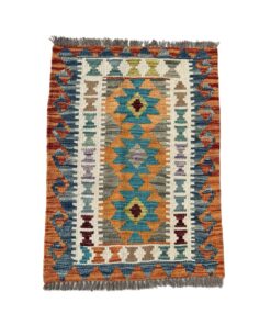 Glam & Decor Vintage Design Handmade Afghan Chobi Kilim - 90 x 60 cm
