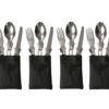 Glamping - Stainless Steel 3 Piece Folding Cutlery Utensil Set x 4 Combo