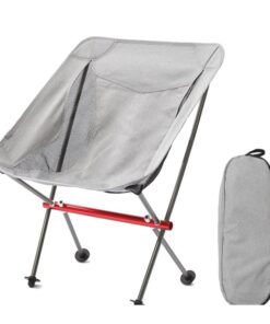 Glamping - Ultralight Portable Folding Camping Chair - Grey