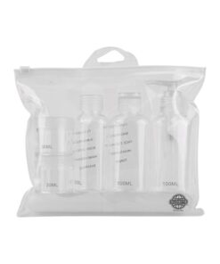 GLOBITE Carry-On Approved 7 Piece Travel Kit - Clear