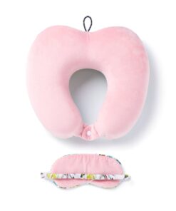 Globite - Neck Pillow & Eye Mask Set - Pink