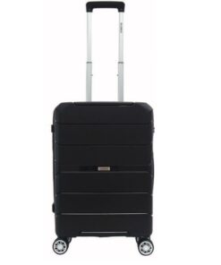 Globus 55cm Carry On luggage - Hard Shell with TSA Lock - Black