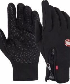 Gloves - Unisex Touchscreen Gloves for Cycling (Black) - M