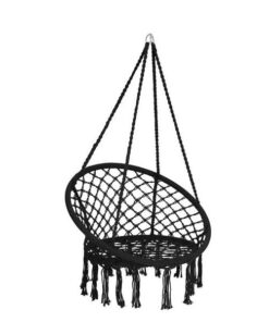 GLS Stylish Relaxing Swing Chair For Outdoors And Indoors / Hammock Chair - Black