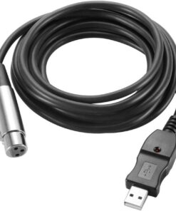 GLS USB Male to 3-Pin XLR Female Cable 3M Microphone Link