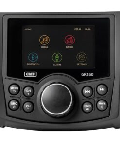 GME GR350BT Marine Stereo w/ Bluetooth, USB/AUX & AM/FM - Black