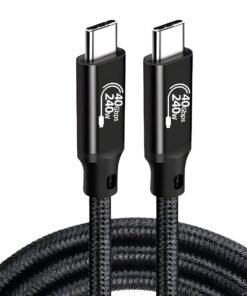 GNH 8K Compatible Braided Thunderbolt 4 240W 40Gbps Cable - Type C to C