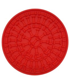 GNH Pets â Silicone Pet Lick Pad Distraction and Entertainment Mat - Red
