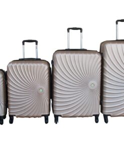 Goblin 4-Piece Hardside Luggage Set with Spinner Wheels - Champagne Gold