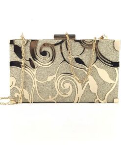 Gold Clutch Ladies Purse Hand Shoulder Bags