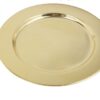 Gold Metal Underplate 33cm Pack of 10 Pieces